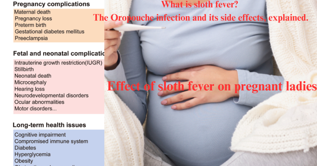 Effect of sloth fever on pregnant ladies