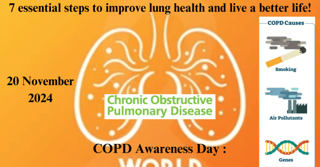 COPD Awareness Day 2024: 7 essential steps to improve lung health and live a better life!