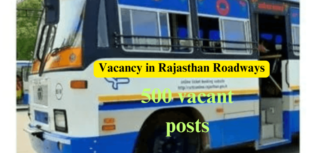 Vacancy in Rajasthan Roadways