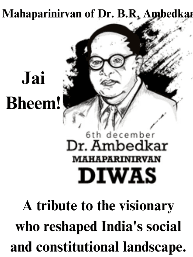 Mahaparinirvan of Dr. B.R. Ambedkar 6th December