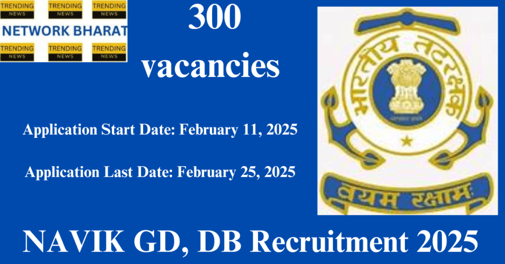 NAVIK GD, DB Recruitment 2025