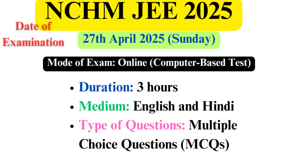 NCHM JEE 2025