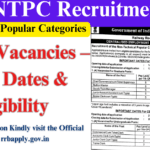 RRB NTPC Recruitment 2025