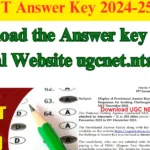 UGC NET Answer Key 2024-25 Released
