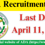 ADA Recruitment 2025: Exciting Opportunity for Engineer/Scientist Posts – Complete Details! ADA Recruitment 2025