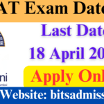BITSAT Exam Date 2025