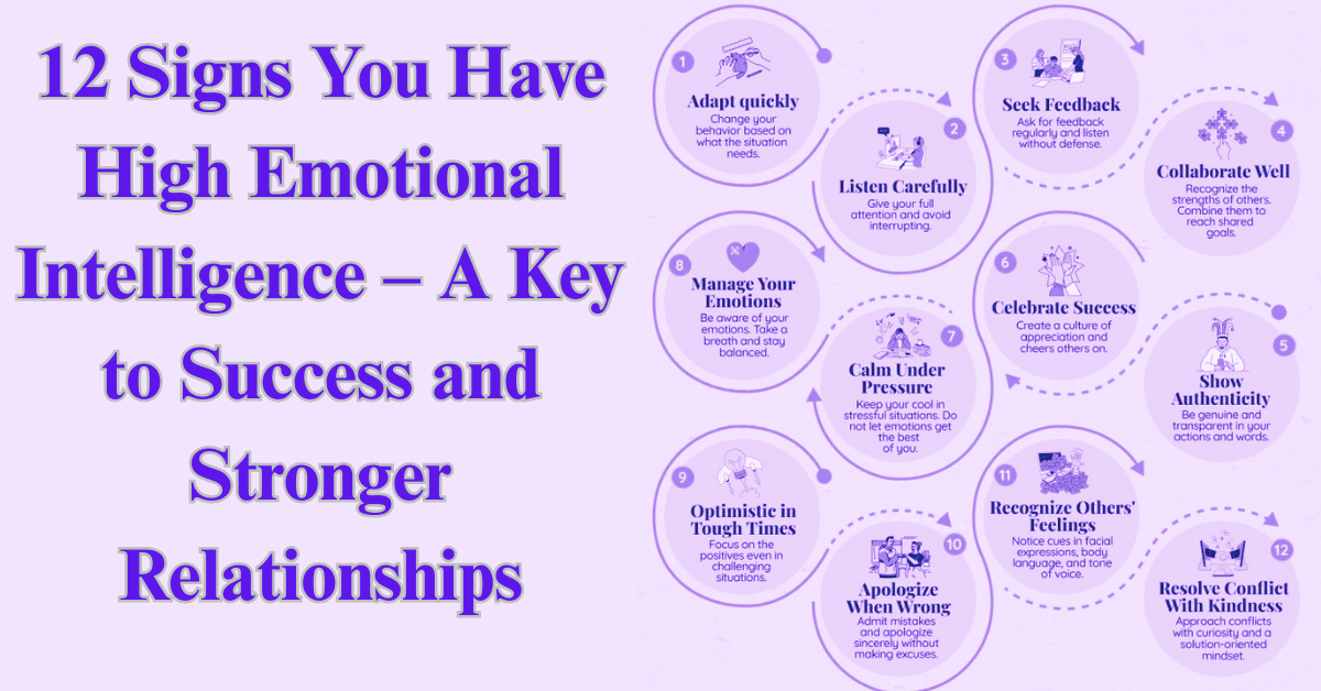 12 Signs You Have High Emotional Intelligence