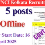 BECIL CNCI Kolkata Recruitment 2025
