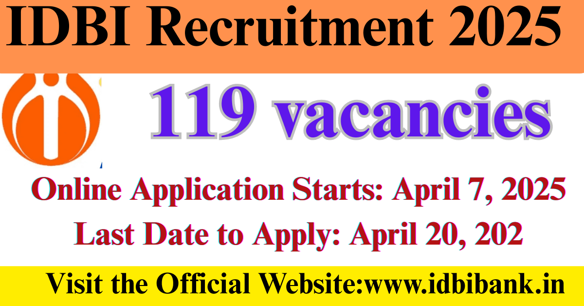 IDBI Recruitment 2025