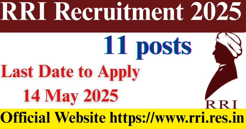 RRI Recruitment 2025
