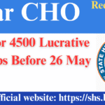 Bihar CHO Recruitment 2025: Apply for 4500 Lucrative Govt Jobs Before 26 May Bihar CHO