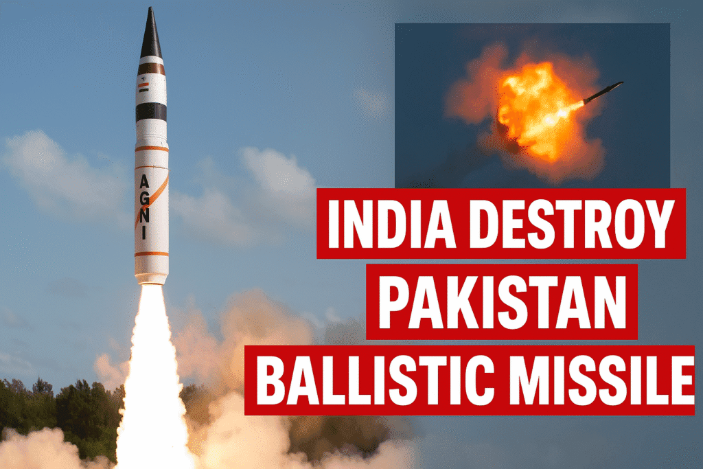 INDIA destroy Pakistan Ballistic missile