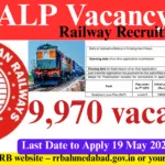 RRB ALP Vacancy 2025: Great Opportunity for 9,970 Assistant Loco Pilot Posts Under Central Notification RRB ALP Vacancy 2025