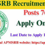 APMSRB Recruitment 2025: Grab 76 Prestigious & great Vacancies in Health & Social Services Sector β Apply Before June 16 APMSRB Recruitment 2025