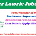 Balmer Lawrie Jobs 2025: 32 Supervisory Trainee Vacancies for Diploma Freshers β No Application Fee Balmer Lawrie Jobs 2025