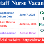Bihar Staff Nurse Vacancy 2025: Grab 11,389 Esteemed Posts – Apply Online Now Bihar Staff Nurse Vacancy 2025
