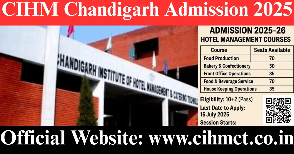 CIHM Chandigarh Admission 2025