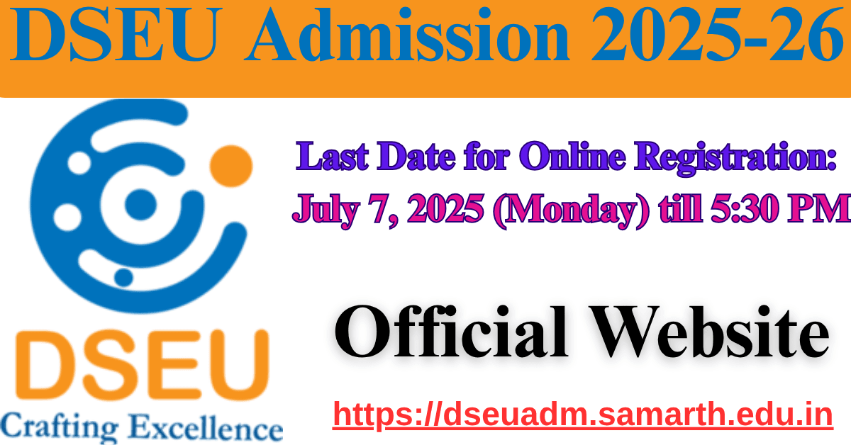 DSEU Admission 2025-26