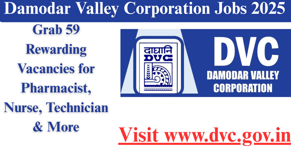 Damodar Valley Corporation Jobs 2025