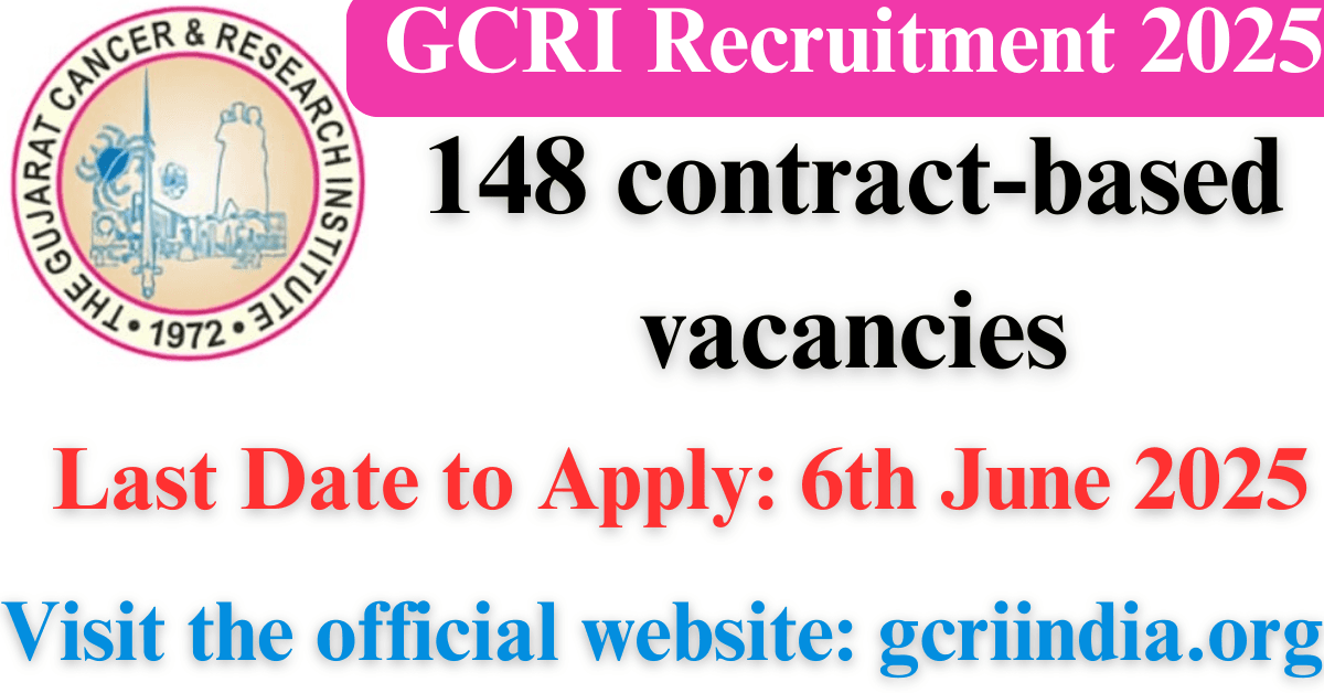 GCRI Recruitment 2025