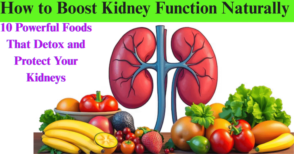 How to Boost Kidney Function Naturally