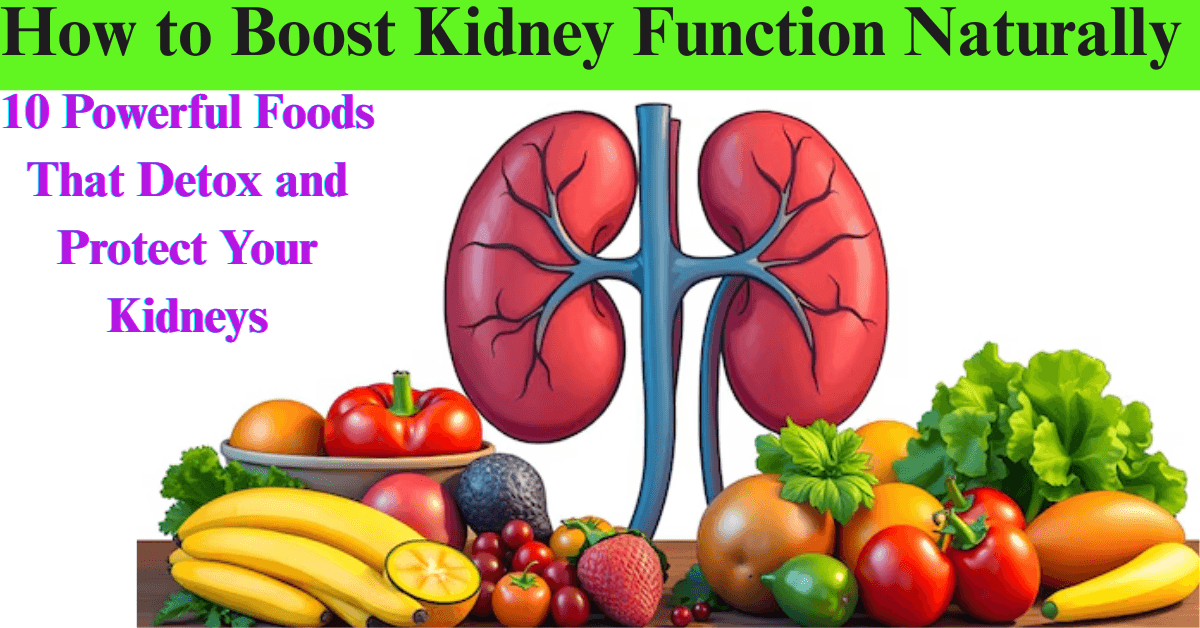 How to Boost Kidney Function Naturally: 10 Powerful Foods That Detox ...
