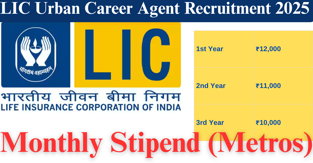 LIC Urban Career Agent Recruitment 2025