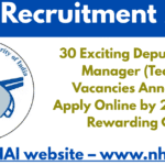 NHAI Recruitment 2025