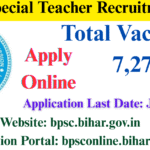 BPSC Special Teacher Recruitment 2025