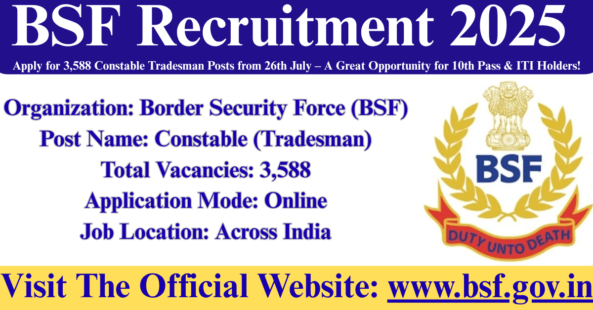 BSF Recruitment 2025