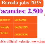 Bank of Baroda jobs 2025