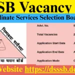 DSSSB Vacancy 2025