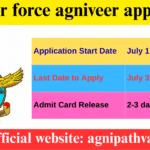 Indian air force agniveer apply online