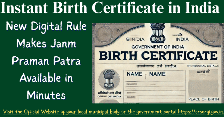 Picture of Instant Birth Certificate in India: New Digital Rule Makes Janm Praman ...