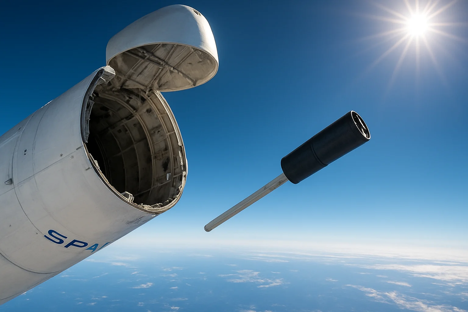 8 dummy satellites deployed by SpaceX