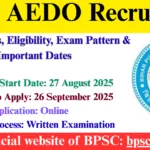 BPSC AEDO Recruitment 2025: Apply Online for 935 Vacancies, Eligibility, Exam Pattern & Important Dates BPSC AEDO Recruitment