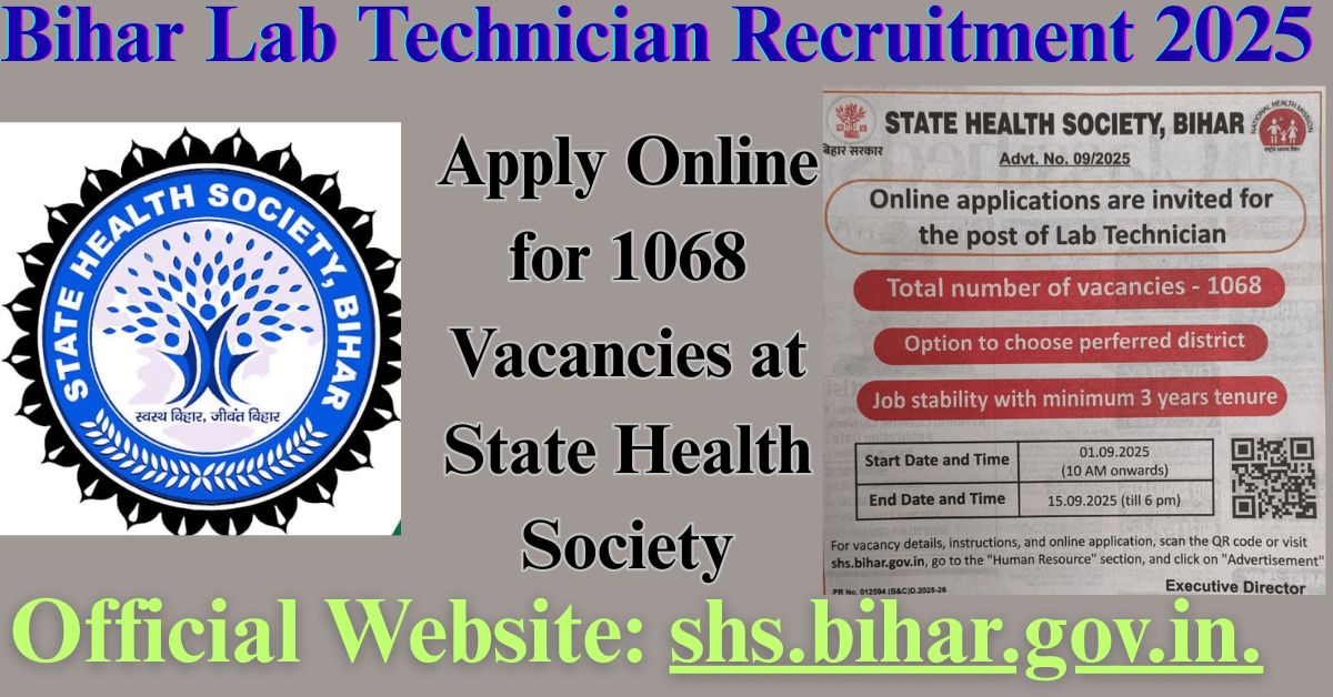 Bihar Lab Technician Recruitment 2025