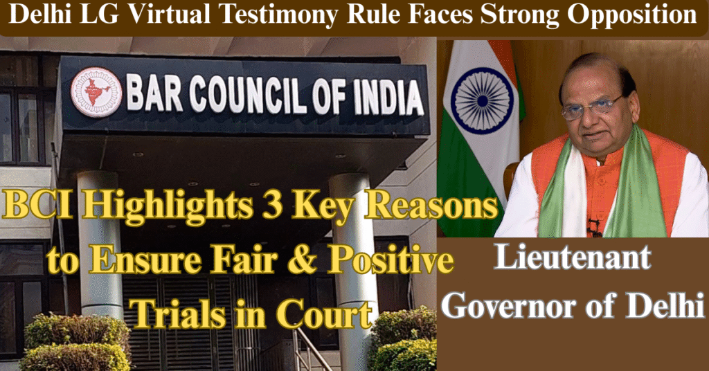 Delhi LG Virtual Testimony Rule Faces Strong Opposition