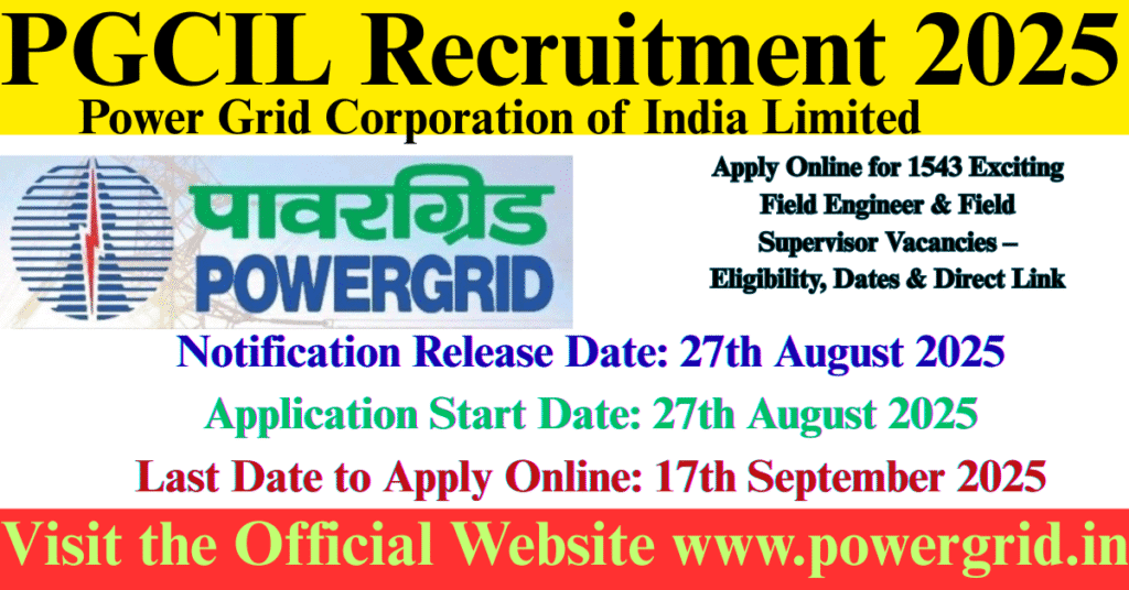 PGCIL Recruitment 2025 