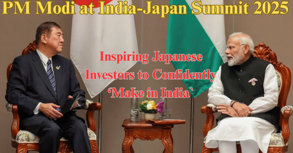 PM Modi at India-Japan Summit 2025