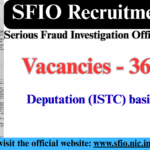 SFIO Recruitment 2025