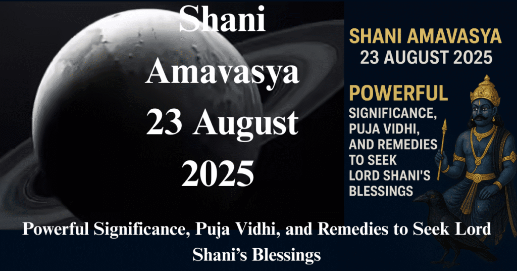 Shani Amavasya 23 August 2025