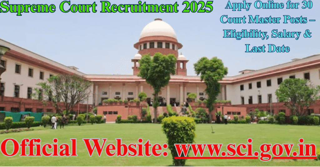 Supreme Court Recruitment 2025