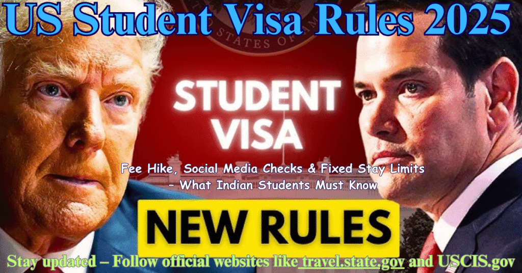 US Student Visa Rules 2025