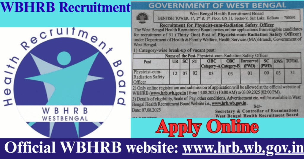 WBHRB Recruitment 2025