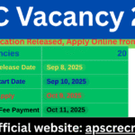 APSC Vacancy 2025