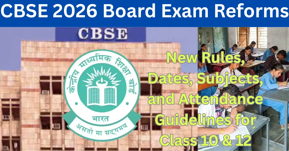 CBSE 2026 Board Exam Reforms