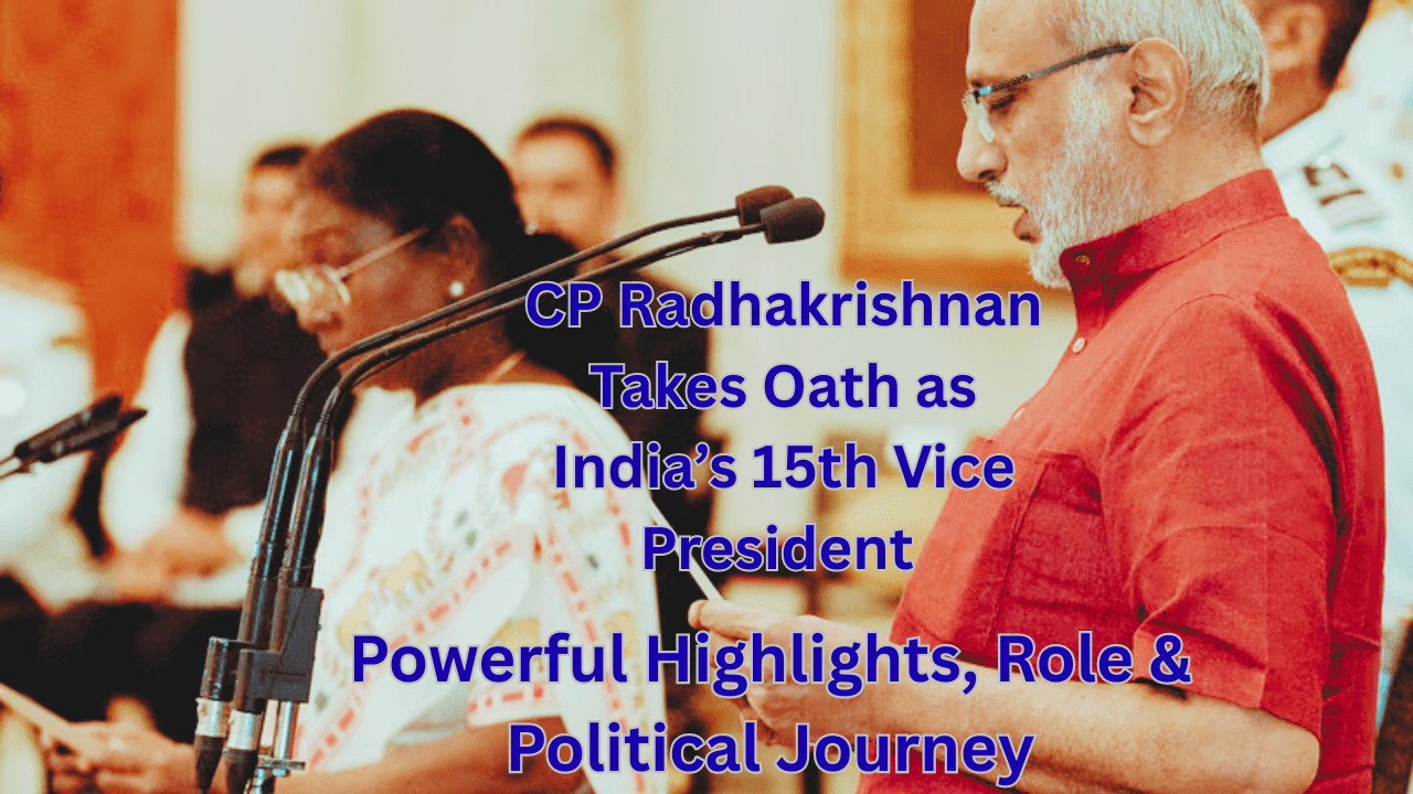 CP Radhakrishnan Takes Oath