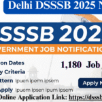 Delhi DSSSB 2025 Notification