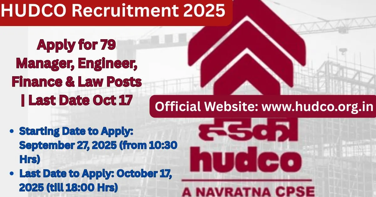 HUDCO Recruitment 2025
